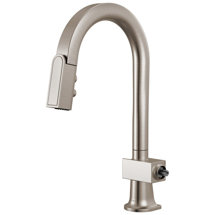 Prep Faucet Frank Lloyd Wright Less Handle Brilliance Stainless Pull Down Arc 360 DEG Swivel 1.8 Gallons per Minute - Image 1