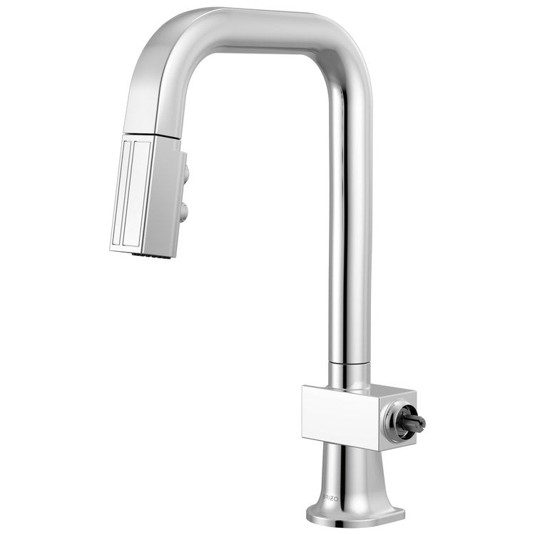 Prep Faucet Frank Lloyd Wright Less Handle Polished Chrome Pull Down Square 360 DEG Swivel 1.8 Gallons per Minute - Image 1
