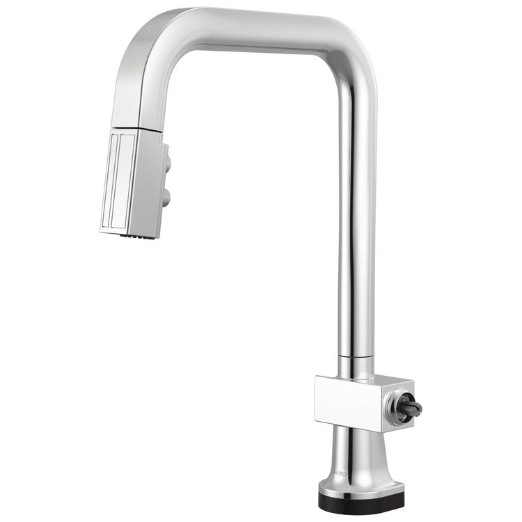 Kitchen Faucet Frank Lloyd Wright Less Handle ADA Polished Chrome Pull Down 2 Function Arc 360 DEG Swivel 1 Hole Deck Diamond Seal/SmartTouch 1.8 Gallons per Minute - Image 1