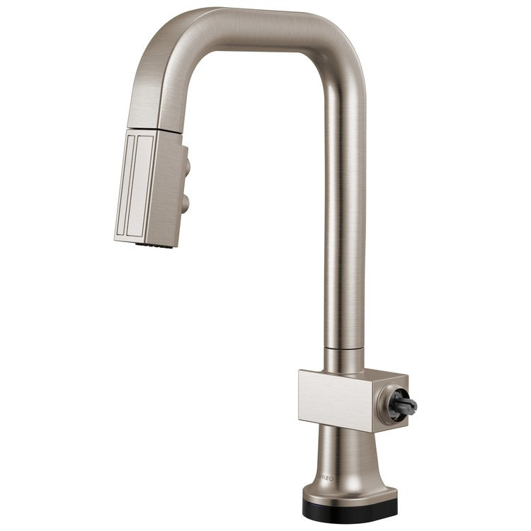 Prep Faucet Frank Lloyd Wright Smart Touch Less Handle Brilliance Stainless Pull Down Square 360 DEG Swivel 1.8 Gallons per Minute - Image 1