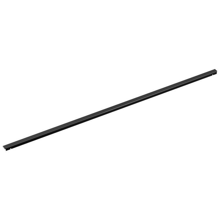 Linear Drain Wall Edge 48 Inch Matte Black Stainless Steel
