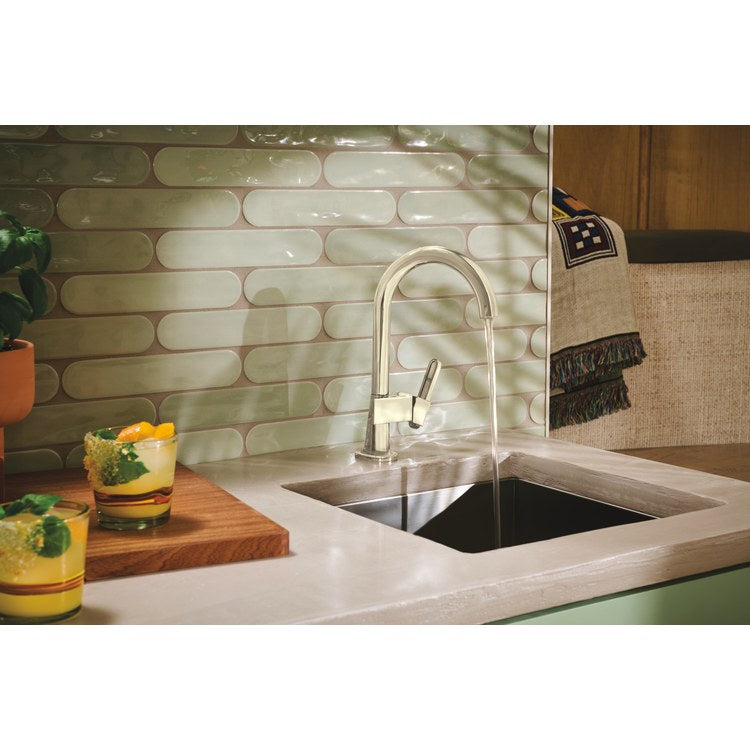 Handle Kit Frank Lloyd Wright 1 Arc Lever Brilliance Polished Nickel ADA for Bar Faucet - Image 2