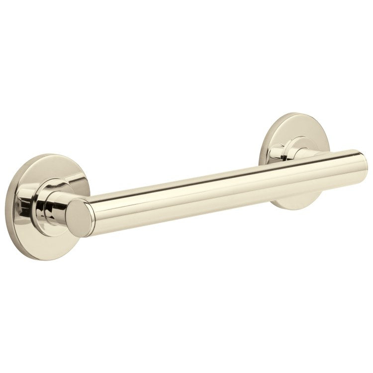 Grab Bar BathSafety 12 Inch Polished Nickel ADA Wall