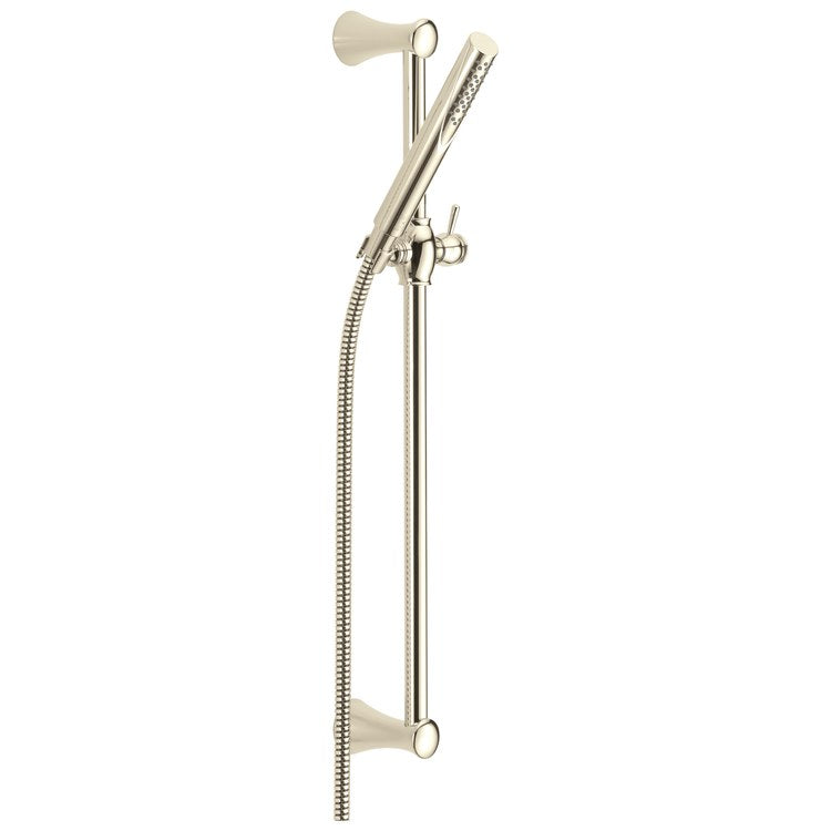 Handshower Set Compel Premium Slide Bar Brilliance Polished Nickel 1 Functions Full Spray WaterSense 1.75 Gallons per Minute - Image 1
