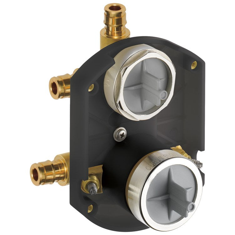 Rough-In Valve MultiChoice with 3 Port Diverter and Stops PEX Cold Expansion for Shower