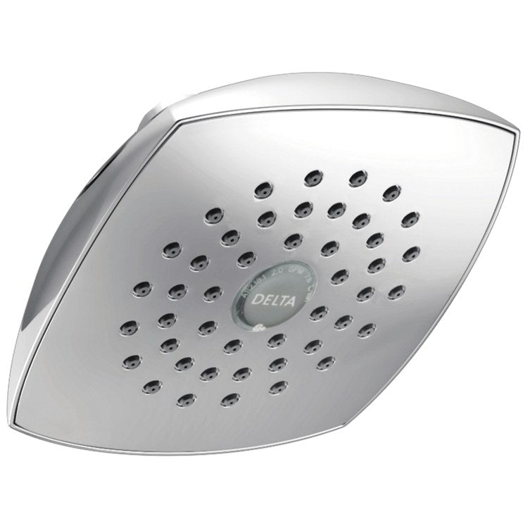 Showerhead Universal Showering Components 1 Functions Raincan Brilliance Champagne Bronze 5-1/4 Inch 1.75 Gallons per Minute Square