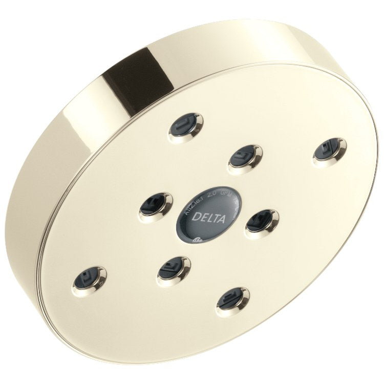 Showerhead Universal 1 Functions H2Okinetic Lumicoat Polished Nickel 5-13/32 Inch 1.75 Gallons per Minute Round - Image 1