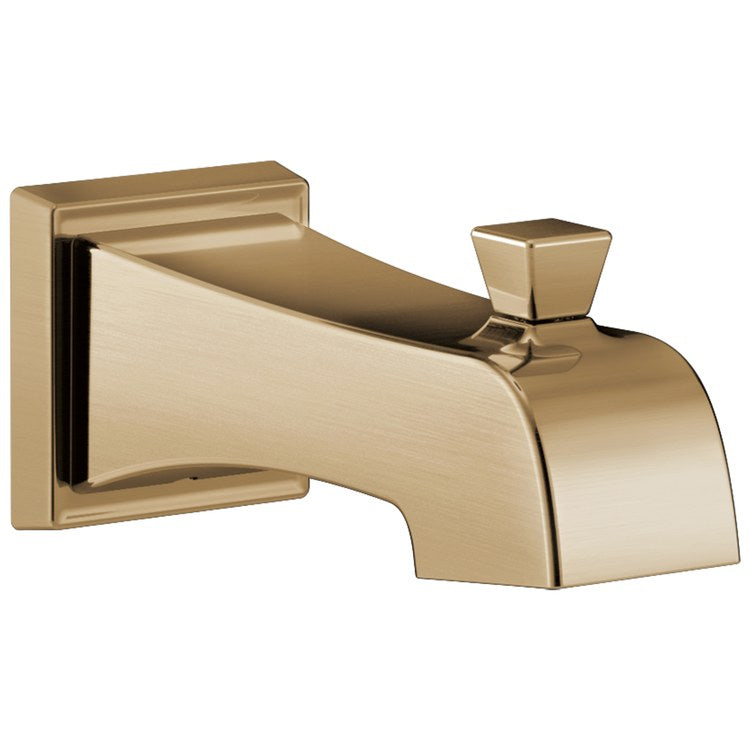 Tub Spout Ashlyn Pull Up Brilliance Champagne Bronze Plastic 1/2 Inch IPS - Image 1