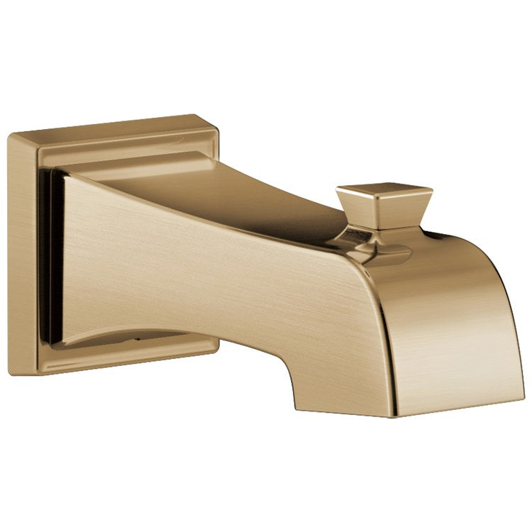 Tub Spout Ashlyn Non-Diverter Brilliance Champagne Bronze Plastic 1/2 Inch IPS - Image 1