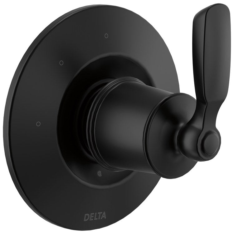Diverter Trim Woodhurst 2 Port 3 Functions Matte Black 1 Lever ADA for R11000 Rough-In - Image 1