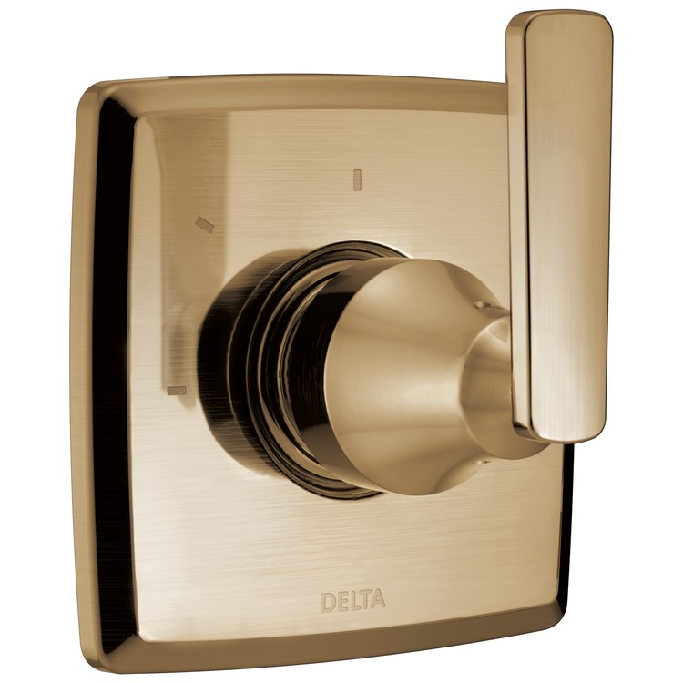 Diverter Trim Ashlyn 2 Port 3 Functions Brilliance Champagne Bronze 1 Lever ADA for R11000 Rough-In - Image 1