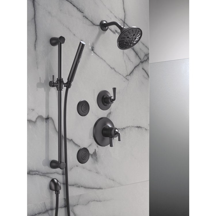 Diverter Trim Kayra 3 Port 6 Functions Matte Black 1 Lever ADA for R11000 Rough-In - Image 3