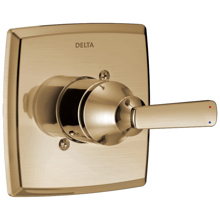 Pressure Balance Valve Trim Ashlyn Monitor 14 1 Lever Brilliance Champagne Bronze ADA for MultiChoice Universal Rough-In Valve R1000 Series - Image 1