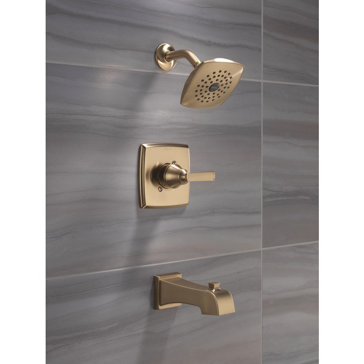 Tub and Shower Trim Ashlyn Monitor 14 1 Lever Brilliance Champagne Bronze WaterSense ADA 1.75 Gallons per Minute for MultiChoice Universal Rough Valve R10000 Series - Image 3