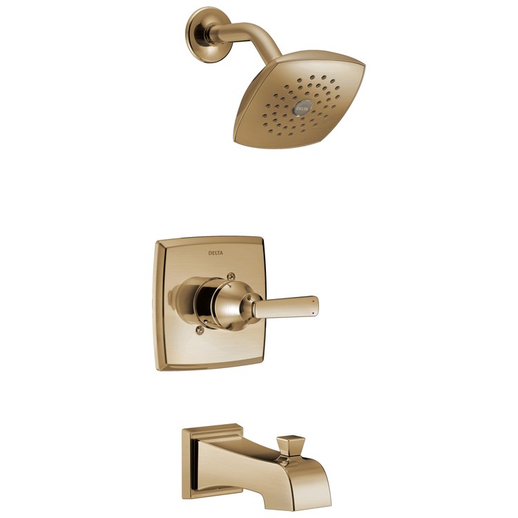 Tub and Shower Trim Ashlyn Monitor 14 1 Lever Brilliance Champagne Bronze WaterSense ADA 1.75 Gallons per Minute for MultiChoice Universal Rough Valve R10000 Series - Image 1