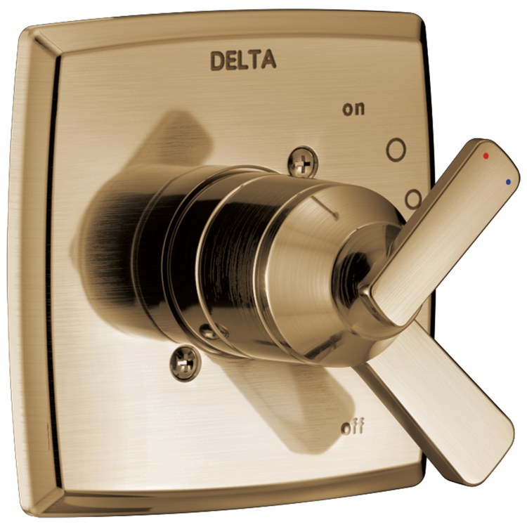 Valve Trim Ashlyn Monitor 17 2 Lever Brilliance Champagne Bronze ADA for MultiChoice Universal Rough-In Valve R10000 Series