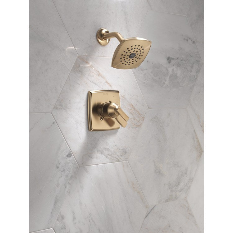 Shower Trim Ashlyn Monitor 17 2 Lever Brilliance Champagne Bronze 1 Functions WaterSense ADA 1.75 Gallons per Minute Raincan for MultiChoice Universal Rough Valve R10000 Series - Image 3