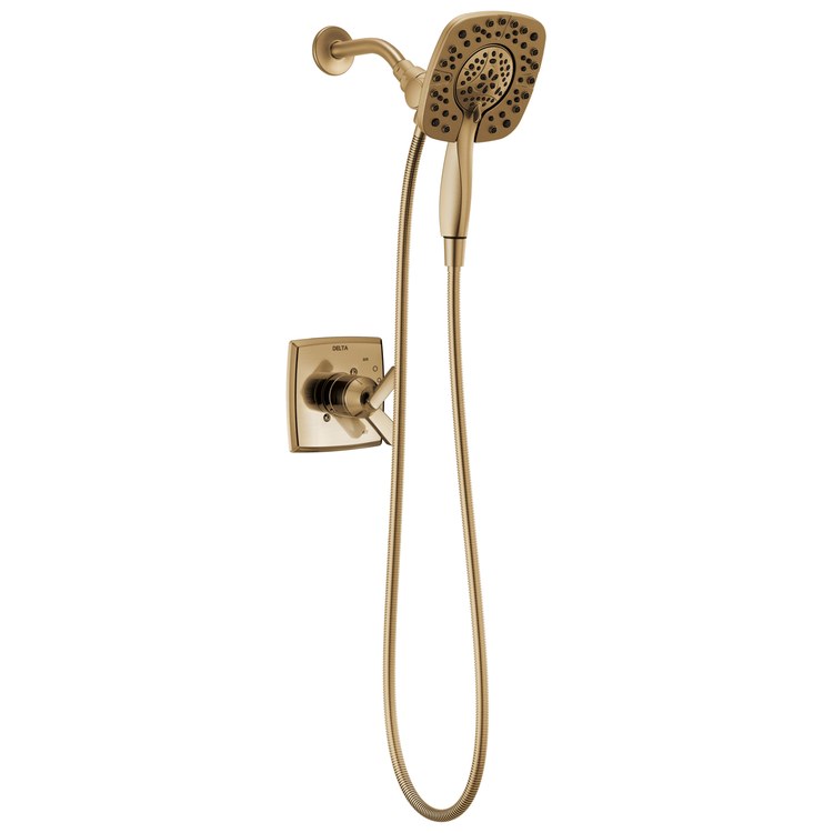 Shower Trim Ashlyn Monitor 17 In2ition 2-In-1 2 Lever Brilliance Champagne Bronze 4 Functions WaterSense ADA 1.75 Gallons per Minute Touch-Clean Raincan for MultiChoice Universal Rough Valve R10000 Series - Image 1