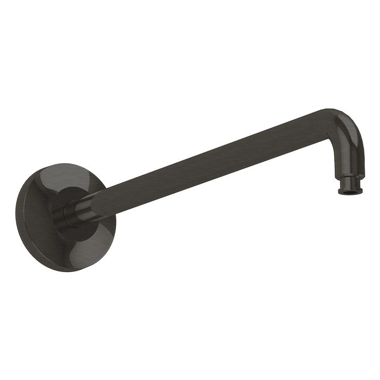 Shower Arm Rainshower Matte Black Brass Wall