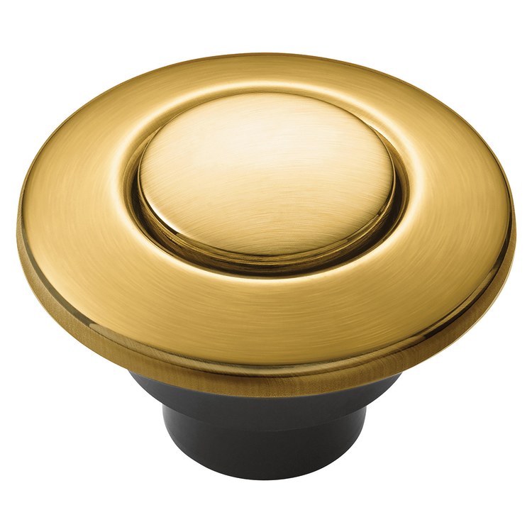 Air Switch Button 1-13/16 Inch Brushed Gold for Disposal Requires ARC-4200 Controller