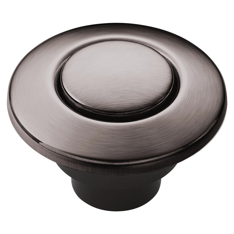 Air Switch Button 1-13/16 Inch Black Stainless for Disposal Requires ARC-4200 Controller