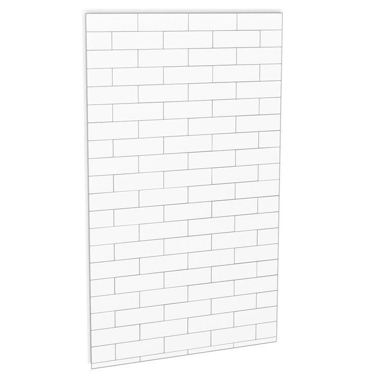 Shower Wall Utile Back 1 Piece Metro 47-5/8 x 80-1/8 x 1-1/8 Inch Tux Composite for Direct-to-Stud