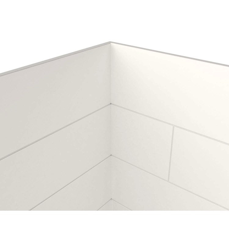 Shower Wall Kit 3 Piece Modern Subway Tile 32 x 62 x 72 Inch White Swanstone - Image 3