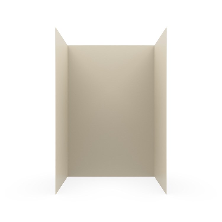 Shower Wall Kit Smooth Glue Up 48 x 36 x 72 Inch White Solid Surface - Image 2