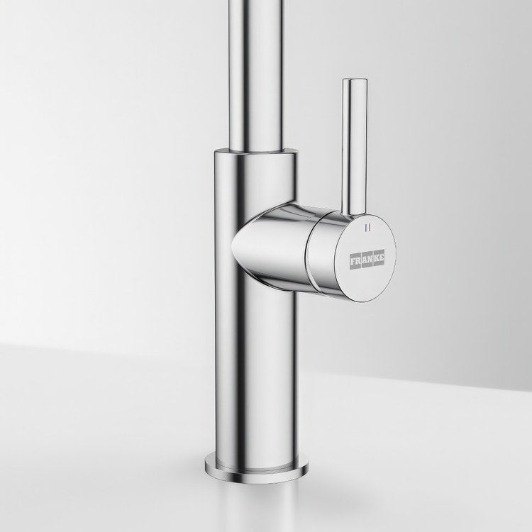 Kitchen Faucet Maris Aureo 1 Lever ADA Chrome Pull Down 2 Function Gooseneck 180 DEG Swivel 1 Hole - Image 2