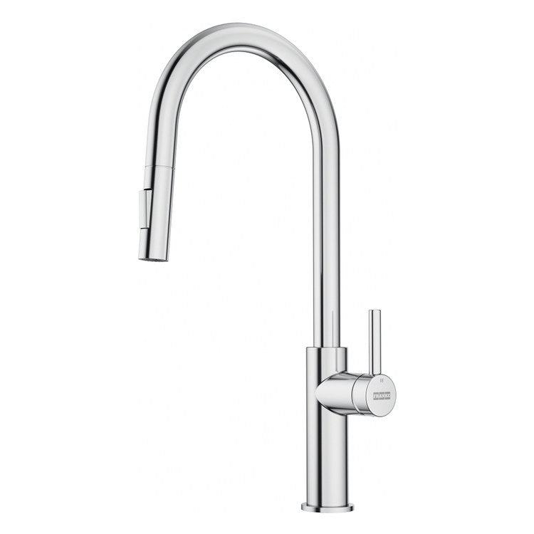 Kitchen Faucet Maris Aureo 1 Lever ADA Chrome Pull Down 2 Function Gooseneck 180 DEG Swivel 1 Hole - Image 1