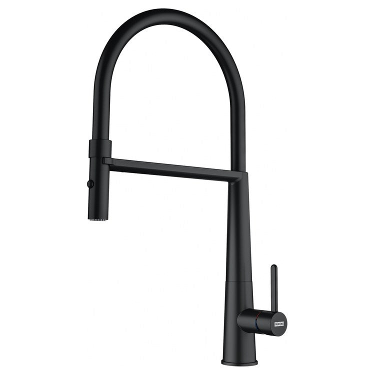 Kitchen Faucet Mythos Icon Semi-Pro 1 Lever ADA Matte Black High Arc Deck 1.75 Gallons per Minute