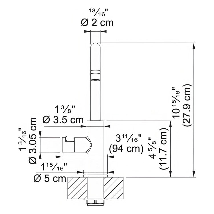 Hot Water Dispenser Maris Aureo Filtration Satin Nickel - Image 3