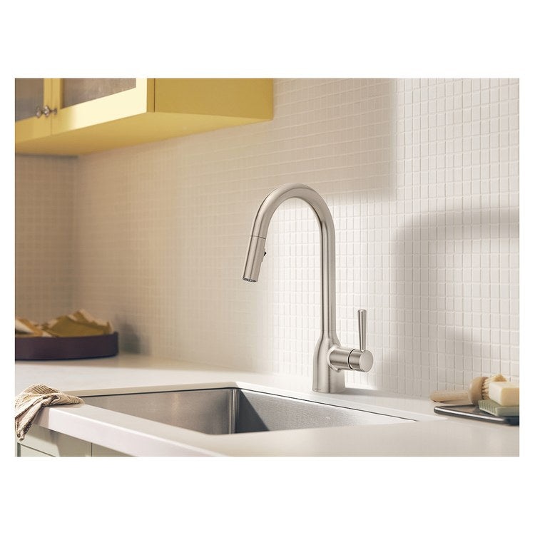 Kitchen Faucet Chateau 1 Lever ADA CALGreen Spot Resist Stainless Pull Down High Arc 1/3 Hole Deck Reflex/PowerClean 1.5 Gallons per Minute - Image 3