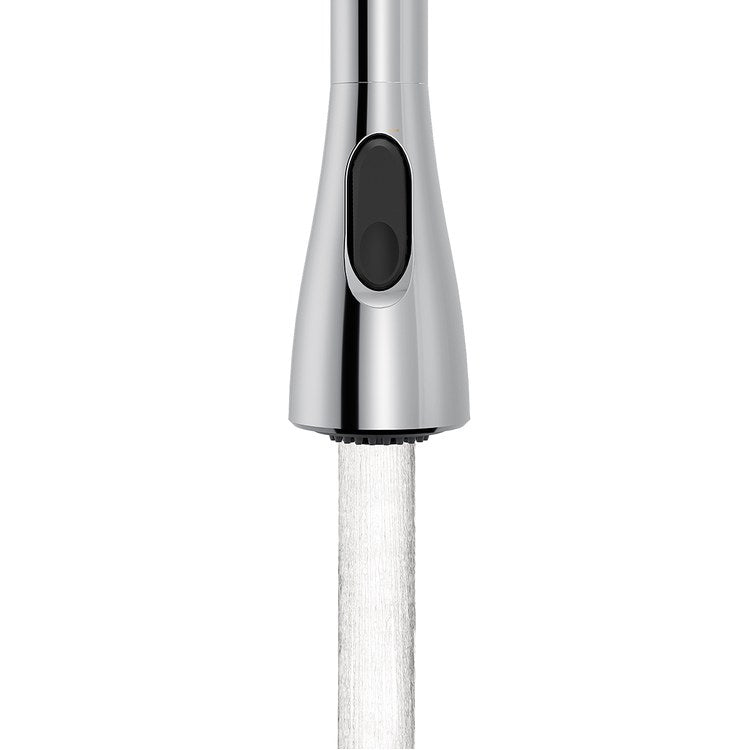 Kitchen Faucet Elbur 1 Lever ADA CALGreen Chrome Pull Down High Arc 1/3 Hole Deck Reflex/PowerClean 1.5 Gallons per Minute - Image 3