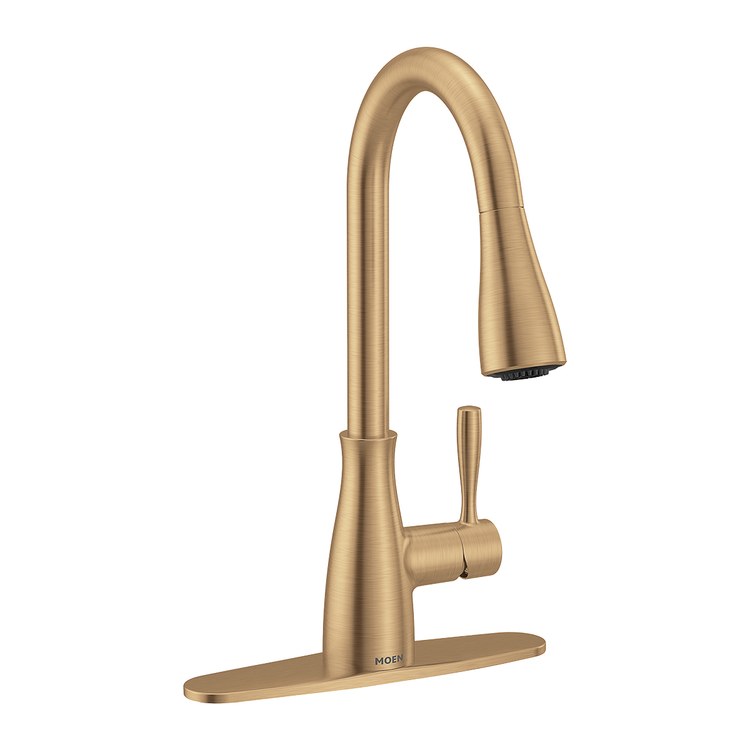 Kitchen Faucet Elbur 1 Lever ADA CALGreen Bronzed Gold Pull Down High Arc 1/3 Hole Deck Reflex/PowerClean 1.5 Gallons per Minute - Image 2