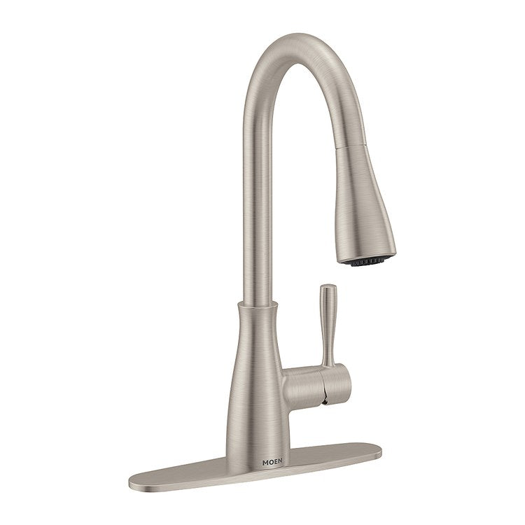 Kitchen Faucet Elbur 1 Lever ADA CALGreen Spot Resist Stainless Pull Down High Arc 1/3 Hole Deck Reflex/PowerClean 1.5 Gallons per Minute - Image 2