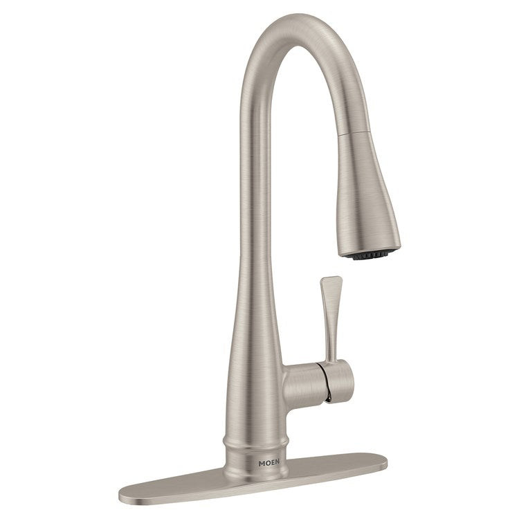 Kitchen Faucet Riverwood 1 Lever ADA CALGreen Spot Resist Stainless Pull Down High Arc 360 DEG Swivel 1/3 Hole Deck Reflex/PowerClean 1.5 Gallons per Minute - Image 2