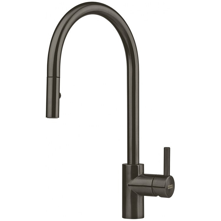 Kitchen Faucet Eos Neo 1 Lever ADA Anthracite J-Spout Pull Down 180 DEG Swivel Deck 1.75 Gallons per Minute - Image 1