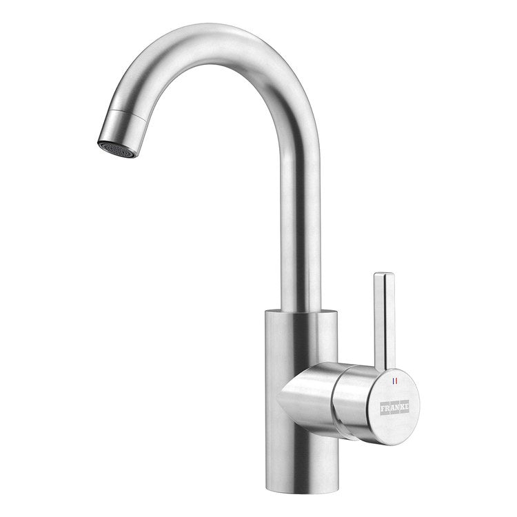 Bar Faucet Eos Neo 1 Lever ADA Stainless Steel J-Shaped Swivel - Image 1