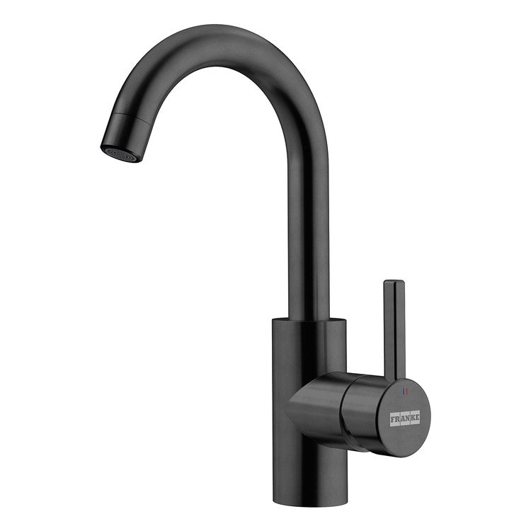 Bar Faucet Eos Neo 1 Lever ADA Industrial Black J-Shaped Swivel - Image 1
