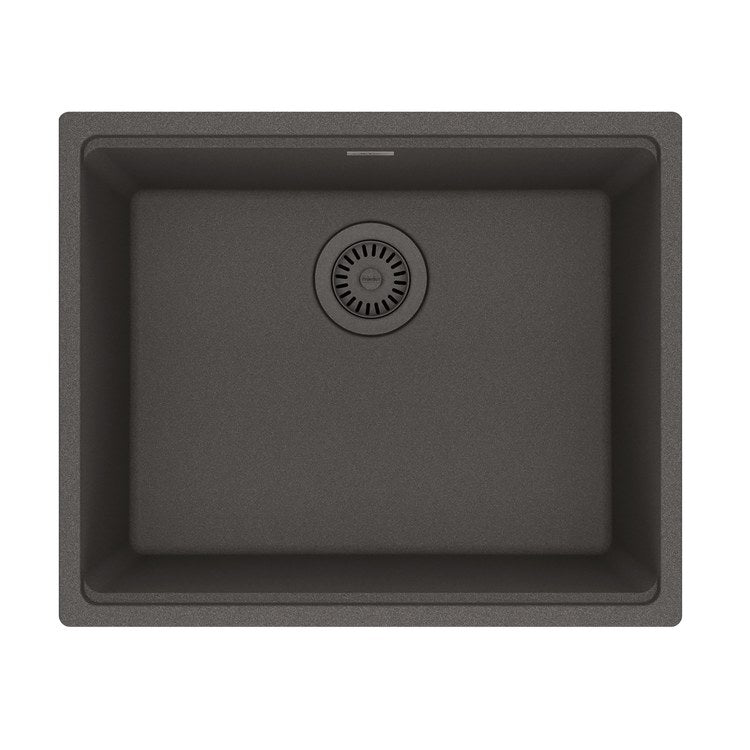 Kitchen Sink Maris 22 x 18 Inch 1 Bowls Slate Gray Undermount Rectangle Granite - Image 1