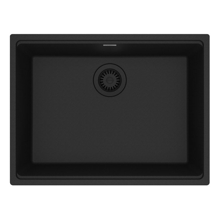 Kitchen Sink Maris 25 x 19 Inch 1 Bowls Matte Black Undermount Rectangle Granite - Image 1