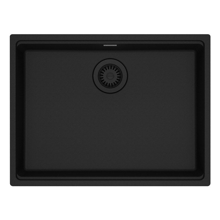 Kitchen Sink Maris 25 x 19 Inch 1 Bowls ADA Matte Black Undermount Rectangle Granite - Image 1