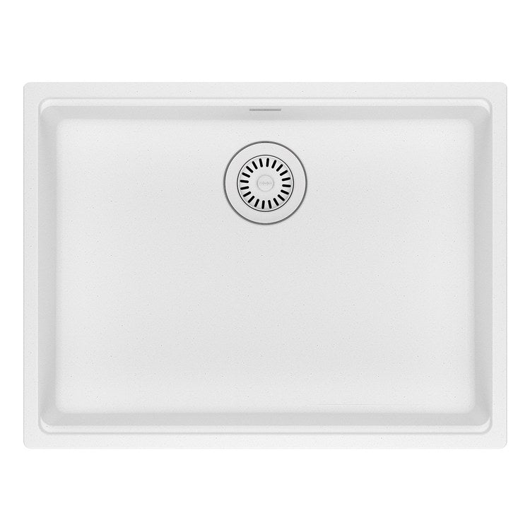 Kitchen Sink Maris 25 x 19 Inch 1 Bowls ADA Polar White Undermount Rectangle Granite - Image 1