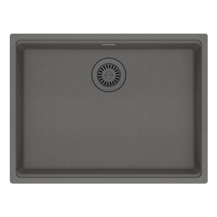Kitchen Sink Maris 25 x 19 Inch 1 Bowls ADA Shadow Gray Undermount Rectangle Granite - Image 1