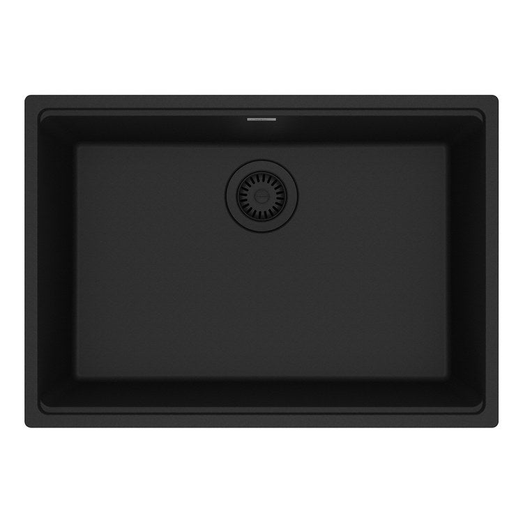 Kitchen Sink Maris 27 x 19 Inch 1 Bowls Matte Black Undermount Rectangle Granite - Image 1