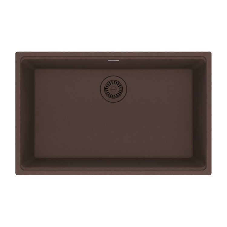 Kitchen Sink Maris 30 x 19 Inch 1 Bowls Mocha Undermount Rectangle Granite - Image 1