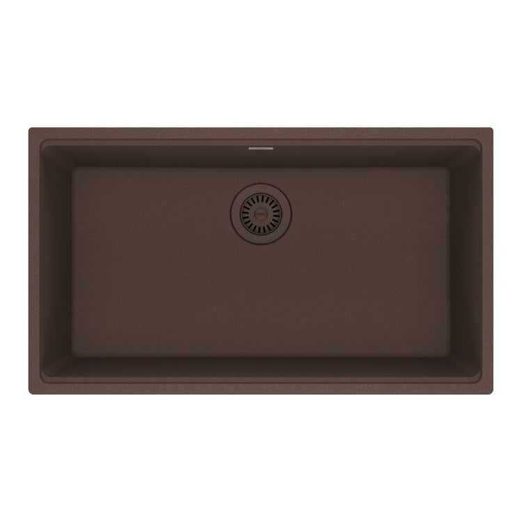 Kitchen Sink Maris 31 x 17-13/16 Inch 1 Bowls Mocha Undermount Rectangle Granite - Image 1