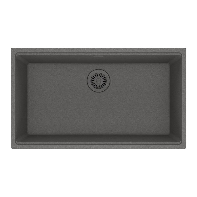 Kitchen Sink Maris 31 x 17-13/16 Inch 1 Bowls Stone Gray Undermount Rectangle Granite - Image 1