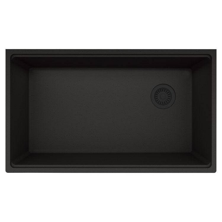 Kitchen Sink Maris 33 x 19 Inch 1 Bowls Oynx Undermount Rectangle Granite - Image 1